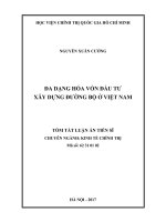 Đa dạng hóa vốn đầu tư xây dựng đường bộ ở việt nam (tt) 