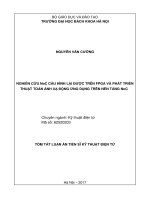 Luận án tiến sĩ nghiên cứu noc cấu hình lại được trên FPGA và phát triển thuật toán ánh xạ động ứng dụng trên nền tảng noc (tt)