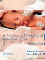 A manual of neonatal intensive care  Rennie, janet