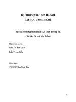 Báo cáo mã hóa Rabin