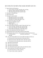 ĐỀ CƯƠNG CNCBNGŨ cốc