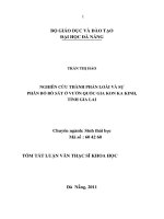 Nghiên cứu thành phần loài và sự phân bố bò sát ở vườn quốc gia Kon Ka Kinh, tỉnh Gia Lai