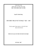 Đối chiếu thuật ngữ âm nhạc việt   anh (tóm tắt)