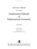 Solution manuual fundamentals method of mathematical economics 4e wainwright