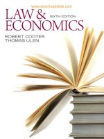 Law and economics 6e by cooter