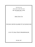 Ứng dụng thương mại điện tử tại Tập đoàn EDX