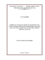 Nghiên cứu ứng dụng vi sinh vật nội sinh để tăng cường tính kích kháng đối với bệnh khô cành ngọn keo tai tượng tại một số vùng sinh thái chính ở miền bắc Việt Nam