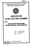 Chiến lược phát triển sản phẩm của công ty TNHH TM DV hiệp thành phát   tài liệu, ebook, giáo trình 