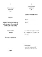 Nghiên cứu phản ứng đông trùng hợp ghép axit acrylic lên sợi xơ dừa và ứng dụng làm vật liệu hấp phụ