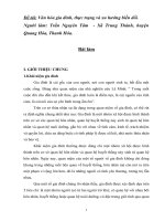 Bài làm dự thi Văn hóa gia đình, thực trạng và xu hướng biến đổi của Trần Nguyên Tâm