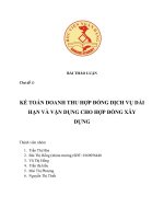 kế toán doanh thu hợp đồng dịch vụ dài hạn và vận dụng cho hợp đồng xây dựng 