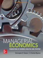 Managerial economics 12th edition thomas maurice