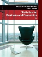 Statistics for business and economics 12th davis anderson cochran