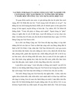 TÀI LIỆU THAM KHẢO   VAI TRÒ LÃNH đạo CỦA ĐẢNG CỘNG SẢN VIỆT NAM đối với CÁCH MẠNG VIỆT NAM TRONG tư TƯỞNG hồ CHÍ MINH, ý NGHĨA đối với xây DỰNG ĐẢNG HIỆN NAY