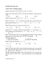 De hoc ki 2  vua trac nghiem vua tu luan 