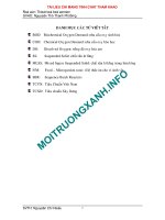 Đồ án Thiết kế bể aeroten để xử lý nước thải từ nhà máy sản xuất giấy với nguyên liệu chính là tre, lồ ô