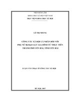 Công tác xã hội cá nhân đối với phụ nữ bị bạo lực gia đình từ thực tiễn thành phố Yên Bái, tỉnh Yên Bái
