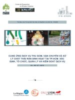 CUNG ỨNG DỊCH VỤ THU GOM, VẬN CHUYỂN VÀ XỬ LÝ CHẤT THẢI RẮN SINH HOẠT TẠI TP.HCM: XÁC ĐỊNH, TỔ CHỨC, QUẢN LÝ VÀ KIỂM SOÁT DỊCH VỤ