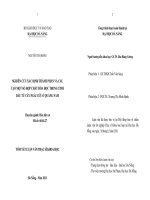 Nghiên cứu xác định thành phần và cấu tạo một số hợp chất hóa học trong tinh dầu từ cây ngãi cứu ở Quảng Nam