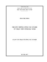 Truyền thông công tác xã hội từ thực tiễn tỉnh Bắc Ninh