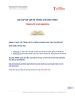 Bài tập ôn hè hệ thống chương trình toán lớp 5 