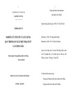 tóm tắt Nghiên cứu pectin và xây dựng quy trình sản xuất bột thạch từ lá sương sâm