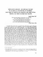 Tiếng hát làm dâu   áp chế hay tự do từ vị thế của người phụ nữ h mông thử nhìn về những giá trị dân chủ, bền vững trong cấu trúc xã hội tộc người (Tóm tắt, trích đoạn)