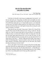 TÁI CƠ CẤU NGUỒN VỐN CHO ĐẦU TƯ CÔNG