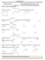 De thi hoc ki 2 toan 11 nang cao 