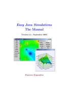 Ebook Easy Java Simulations The Manual
