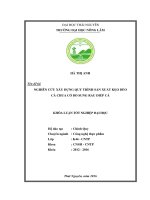 Nghiên cứu xây dựng quy trình sản xuất kẹo dẻo cà chua có bổ sung rau diếp cá  