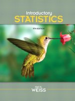 Ebook Introductory statistics (9th edition) Part 1