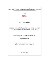 NGHIÊN CỨU VÀ XÂY DỰNG CÁC LƯỢC ĐỒ CHỮ KÝ SỐ NHÓM DỰA TRÊN HỆ MẬT MÃ RSA