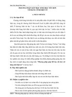 skkn phương pháp giúp học sinh học tốt với bảng tính điện tử 