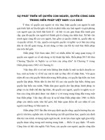 TÀI LIỆU THAM KHẢO   sự PHÁT TRIỂN về QUYỀN CON NGƯỜI, QUYỀN CÔNG dân TRONG HIẾN PHÁP VIỆT NAM năm 2013