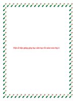 Sáng kiến kinh nghiệm Một số biện pháp giúp học sinh học tốt môn Toán lớp 4