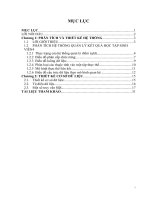 Tiểu luận phân tích và thiết kế hệ thống quản lý kết quả học tập sinh viên