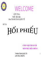 Bài Tập Nhóm HỐI PHIẾU