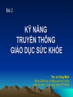 Kỹ Năng Truyền Thông Giáo Dục Sức Khỏe