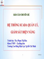 Báo cáo chuyên đề HỆ THỐNG SCADA QUẢN LÝ, GIÁM SÁT ĐIỆN NĂNG