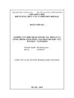 Nghiên cứu biến động bãi do tác động của công trình giảm sóng, tạo bồi cho khu vực Hải Hậu - Nam Định