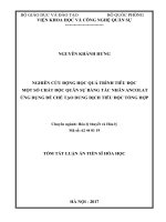 Nghiên cứu động học quá trình tiêu độc một số chất độc quân sự bằng tác nhân ancolat, ứng dụng để chế tạo dung dịch tiêu độc tổng hợp (tóm tắt)