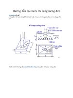 39  hướng dẫn các bước thi công móng đơn