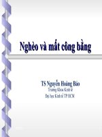 Bài giảng NGHÈO VÀ MẤT CÔNG BẰNG