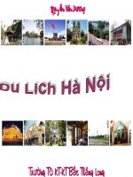 Thuyết trình DU LỊCH HÀ NỘI