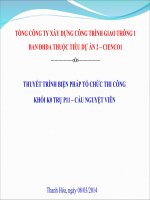 Thuyết trình thử tải K0 Cầu Nguyện Viên