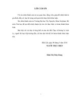 Khóa luận  Dấu ấn văn hóa ẩm thực trong sáng tác của Nguyễn Tuân và Thạch Lam