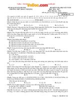 Đề thi học kì 1 môn Hóa học lớp 12 trường THPT Đoàn Thượng, Hải Dương năm học 2016  2017