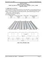Thuyết minh tính toán đồ án thép 2 Thiết kế khung ngang nhà công nghiệp 1 tầng, 1 nhịp (Khung zamil)