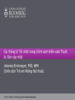 Các thông lệ Tốt nhất trong Chính sách Kiểm soát Thuốc lá